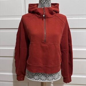 Lululemon Scuba Oversized Half-Zip Hoodie Size M/L Autumn Rust $138